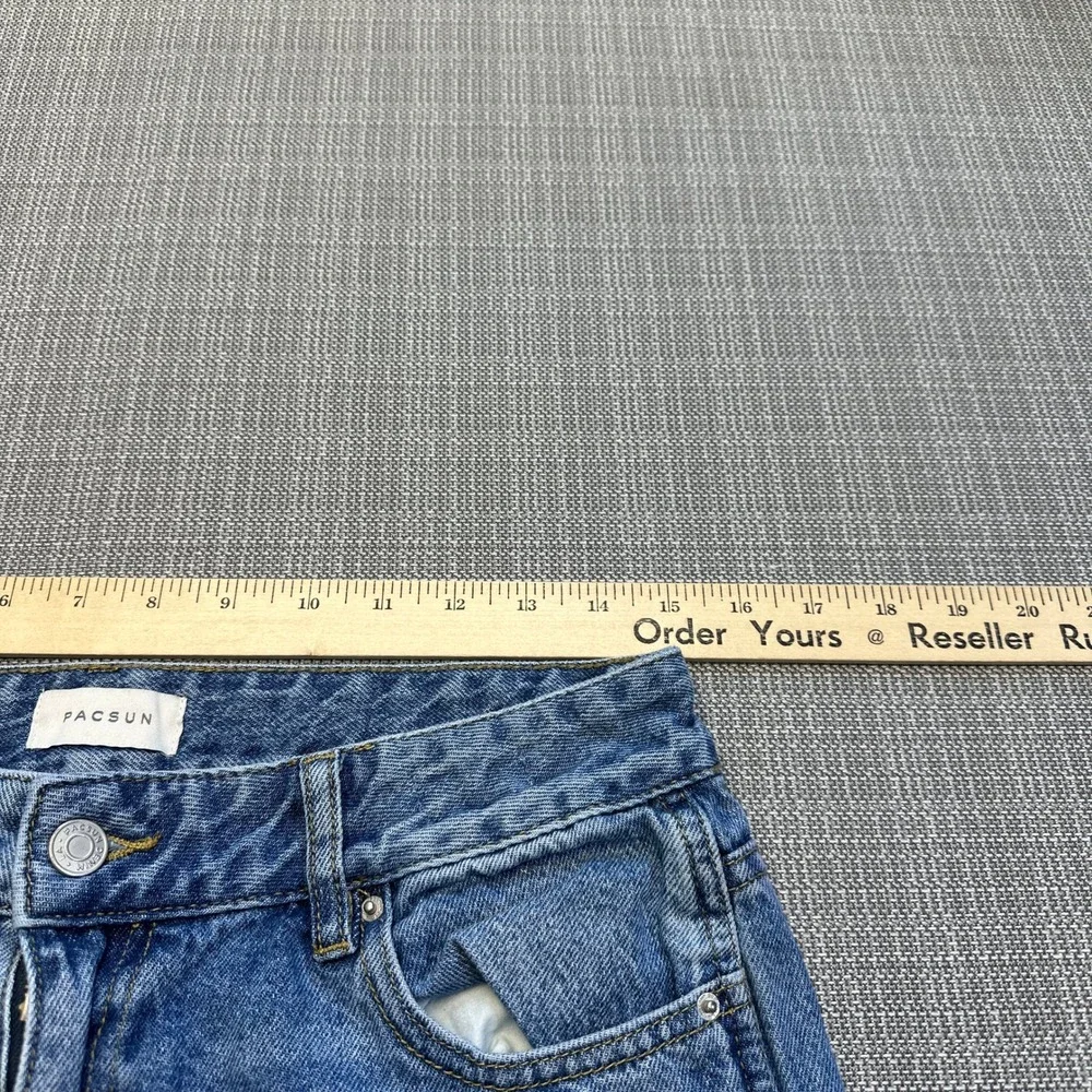 PacSun Y2K Baggy Wide Leg Jeans‎ size 28 Low Rise Skater Indie Distressed